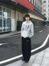 GAP【情人節(jié)】男女裝秋季新款logo印花抓絨寬松套頭連帽衫衛(wèi)衣786923 曬單實(shí)拍圖
