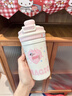 啟諾水杯保溫杯女生高顏值學(xué)生吸管杯2025新款雙飲咖啡杯茶水分離杯子 粉色410ml 曬單實(shí)拍圖