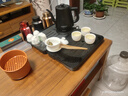 金灶（KAMJOVE）燒水壺全自動(dòng)一體自動(dòng)斷電長(zhǎng)嘴電熱水壺 茶臺(tái)熱水壺家用全鋼壺體泡茶專用快速燒水電水壺T-93 1L 曜石黑 曬單實(shí)拍圖