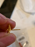 夢金園 太陽花黃金耳釘 向陽而生古法足金耳飾生日禮物女 一對金重約3.16g-克重多退少補(bǔ) 曬單實拍圖