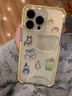 米弗希 創(chuàng  )意diy適用于蘋(píng)果16promax手機殼新款iPhone16氣囊邊框15pro防摔14滴膠立體雪人13透明亞克力 【奶黃邊框】氣囊防摔殼+滴膠雪人貼紙 iPhone 16 pro 曬單實(shí)拍圖