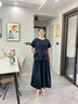 佰藍嬌時尚洋氣休閑減齡套裝女2025夏季新款短袖上衣闊腿褲子裙褲兩件套 圖片色 XL （建議121-135斤） 曬單實拍圖