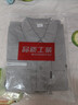 UHX工作服男裝夏季純棉短袖套裝電焊工車間工人長袖薄款勞保服工程服 【夏季薄款】長袖套裝-中灰色 L (170) （建議120-140斤左右） 曬單實拍圖