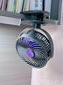 香緹彤德國小型風(fēng)扇學(xué)生上課靜音桌面風(fēng)扇充電宿舍辦公室迷你桌上超長(cháng)續航靜音宿舍小型電風(fēng)扇降溫神器 【插電款-星辰灰】五檔循環(huán)冷風(fēng) 冰爽全身 超靜音  0mAh 曬單實(shí)拍圖