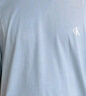 Calvin Klein Jeans夏季男女情侶中性印花休閑通勤ck純棉寬松短袖T恤J325574 PN6-霧霾藍(lán) M 曬單實(shí)拍圖