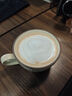 CLITON歐式咖啡杯拿鐵杯掛耳陶瓷辦公室杯碟套裝早餐牛奶杯一杯一碟一勺 曬單實(shí)拍圖