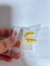 周生生七夕禮物 羽毛黃金耳釘 愛情密語足金丘比特之羽耳飾 86820E計價 3.45克(含工費200元) 曬單實拍圖