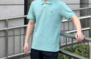九牧王【3A抑菌 涼感】polo衫男士吸濕速干短袖2025夏季薄款上衣 修身版+淺綠+TT2EXB20157 XL 180/100A(52) 曬單實(shí)拍圖