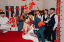 枝己秀禾服婚紗新娘主紗高檔2025新款訂婚服裝新中式結(jié)婚禮服敬酒服 LZ541 M 曬單實(shí)拍圖