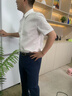 九牧王【公務(wù)免燙】短袖襯衫男正裝夏季冰絲涼爽商務(wù)通勤垂墜上衣小冰襯 白色【免燙3A抗菌】 E20217 42 180/100A 曬單實(shí)拍圖