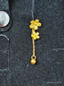 周六福櫻花黃金耳墜女足金耳飾花朵生日禮物計(jì)價(jià)A0914959 一對(duì) 約1.42g 曬單實(shí)拍圖