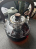 容山堂加厚玻璃煮茶壺?zé)畨?025新款家用提梁泡茶壺電陶爐煮茶爐茶水壺 胡桃木把玻璃煮茶壺-玄武提梁壺 曬單實(shí)拍圖
