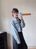 TOMMY JEANS25新款秋冬女裝純棉美式潮流醒目大旗標(biāo)寬松短牛仔外套21063 牛仔藍(lán)1A5 XS （推薦：80-100斤） 曬單實(shí)拍圖