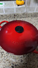 酷彩（Le Creuset）進口琺瑯鍋鑄鐵16/18/22cm圓形鍋深燒鍋湯鍋燜蒸燉煮煲湯多用途鍋 深燒鍋【1-2口之家】紅色 22cm 曬單實拍圖