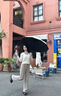 雨摩登雨傘56骨自動(dòng)大號(hào)女學(xué)生折疊傘防紫外線雙人防曬晴雨兩用太陽(yáng)傘 56骨【全自動(dòng)】梧桐米 曬單實(shí)拍圖