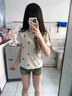 LDBE斜肩辣妹短袖t恤女夏季2025年新款顯瘦慵懶松弛感半袖上衣純欲風(fēng) 白色 M 【80-100斤】 曬單實(shí)拍圖