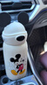 杯具熊（BEDDYBEAR）正品保溫杯兒童大容量316不銹鋼吸管杯學(xué)生直飲幼兒園水杯 童趣大耳米奇-三蓋（禮盒裝）600ml 曬單實拍圖