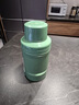 摩飛電器（Morphyrichards）電熱水壺 便攜式燒水壺 家用戶外旅行1L大容量雙層304不銹鋼保溫防燙旅行電水壺電熱水杯MR6061綠 曬單實拍圖