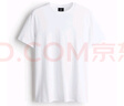 H&M男裝女裝T恤秋季透氣圓領(lǐng)短袖運(yùn)動(dòng)上衣短袖內(nèi)搭打底衫0685816 白色 2XL 180/124 曬單實(shí)拍圖