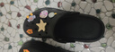 名創(chuàng)優(yōu)品（MINISO）洞洞鞋男女夏季外穿涼鞋防滑厚底踩屎感包頭涼拖鞋 黑色+海洋星星 曬單實(shí)拍圖