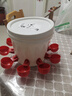 家禽養(yǎng)殖小雞鴨鵝自動(dòng)飲水碗飲水器鴿用自動(dòng)喝水飲水碗鵪鶉雞食槽 30斤水桶【鉆好孔】+10個(gè)飲水碗 曬單實(shí)拍圖