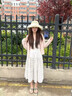 CAMILA KSENIA2025新款女夏季夾趾涼鞋外穿平底時(shí)裝水鉆羅馬鞋 米白色 38 曬單實(shí)拍圖