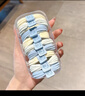 SAHANE 佐羽【小熊款】海鹽藍(lán)無接縫發(fā)圈女扎高馬尾不塌頭繩高彈力皮筋發(fā)繩 海鹽系【10條-藍(lán)標(biāo)小熊】 曬單實(shí)拍圖