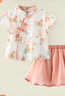 漢宮優(yōu)品女寶寶漢服套裝短袖唐裝夏季薄款分衣服兩件套超仙國(guó)風(fēng)女童旗袍 絲綢之路 100 曬單實(shí)拍圖
