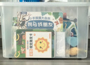 禧天龍塑料衣物收納箱玩具整理箱55L 透明 1個(gè)裝 帶輪 曬單實(shí)拍圖