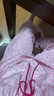 塵熙（ChelnlSeey）印花吊帶長(zhǎng)褲睡衣女薄夏款甜美性感夏季家居服套裝 粉底線稿花  S 曬單實(shí)拍圖