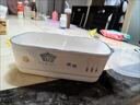 瓷之美陶瓷飯盒可微波爐加熱學(xué)生上班族分隔飯盒便攜帶蓋保溫保鮮便當(dāng)盒 摩登便當(dāng)盒1000ml（1個） 曬單實(shí)拍圖