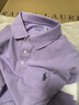 Polo Ralph Lauren 拉夫勞倫  男裝 25春季定制修身版型彈力網(wǎng)眼布Polo衫 500-粉紫色 M 曬單實拍圖