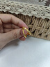 中國(guó)黃金（CHINA GOLD）滿天星黃金情侶戒指足金對(duì)戒七夕情人節(jié)送男女朋友老婆生日禮物 金重約1.7g【足金女戒】 曬單實(shí)拍圖