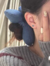 Lnieer999足銀蝴蝶耳釘藍(lán)色滴釉養(yǎng)耳洞耳環(huán)女2025新款小巧耳骨釘耳飾品 藍(lán)色蝴蝶耳釘【999足銀】 曬單實(shí)拍圖