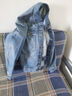 G-STAR RAW25春新品Dakota夾克男士硬挺帥氣牛仔簡約百搭外套休閑上衣D23593 藍色 M 曬單實拍圖