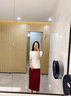 TKSY酒紅色一字領中袖打底衫女裝春秋2025新款內搭修身針織上衣薄 酒紅色 【針織面料】 2XL (130-140斤) 曬單實拍圖