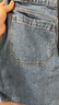 HOLLISTER25夏新款baggy風(fēng)垂感低腰牛仔五分短褲女裝KI349-5221 中度水洗 30 165/76A 10標(biāo)準(zhǔn)版 曬單實(shí)拍圖