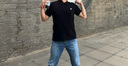 Lee春夏標(biāo)準(zhǔn)版型防曬紫外線刺繡logo涼感短袖男女同款情侶polo衫 黑色 L 曬單實(shí)拍圖