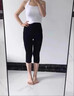 貓人鯊魚(yú)褲女外穿夏季薄款七分打底褲2025新款高腰彈力塑形瑜伽健身褲 黑色 薄款 XL 曬單實(shí)拍圖