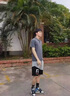 國(guó)際米瀾輕奢高端桑蠶絲短袖POLO衫男裝夏季新款大碼商務(wù)休閑打底上衣T恤 蘭灰 XL 【130-155斤】 曬單實(shí)拍圖