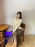 香影美拉德咖色格紋半身裙女2025秋裝新款獨(dú)特別致不規(guī)則高腰裙子 咖色 S 曬單實(shí)拍圖
