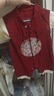 優(yōu)奇嬰兒衣服男寶寶夏季薄款無袖連體衣滿月服喜慶男童周歲拍照禮服 曬單實(shí)拍圖