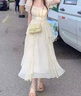 湄綏法式溫柔風(fēng)小個(gè)子白色感仙女連衣裙女夏季2025新款超仙公主裙衣服 白色 M 【85-99斤】 曬單實(shí)拍圖