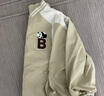 巴拉巴拉寶寶外套男童秋裝衣服棒球服時尚潮兒童 土灰綠40987 100cm 曬單實拍圖