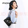 菲安妮（FION）音符系列水桶包包女包流浪包軟皮單肩斜挎包2025新款生日禮物 經(jīng)典黑-小款（不含掛件） 中包 曬單實拍圖