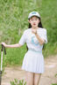 BARRY BANNY女童半身裙白色裙子2025夏季新款女孩裙裝中大童裙褲 白色裙子 165 cm（100-120斤） 曬單實拍圖