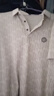 啄木鳥(niǎo)高級感短袖polo衫中年男裝商務(wù)休閑百搭冰絲薄款無(wú)痕T恤男 20351/ 2420米色 2XL 曬單實(shí)拍圖