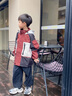G.DUCKKIDS兒童裝男童沖鋒衣2025新款三合一可拆卸加絨外套春秋冬季大童加厚 酒紅色 三合一 150 cm 曬單實拍圖