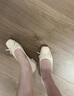 桂岐 法式瑪麗珍單鞋女新款復(fù)古粗跟淺口仙女風(fēng)蝴蝶結(jié)百搭中跟鞋子女 米色4CM（偏小半碼） 38 曬單實拍圖