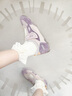 JEEP吉普女鞋瑪麗珍鞋女2025夏季新款網(wǎng)面平底鞋女透氣魔術(shù)貼芭蕾舞鞋 紫色 37 曬單實(shí)拍圖